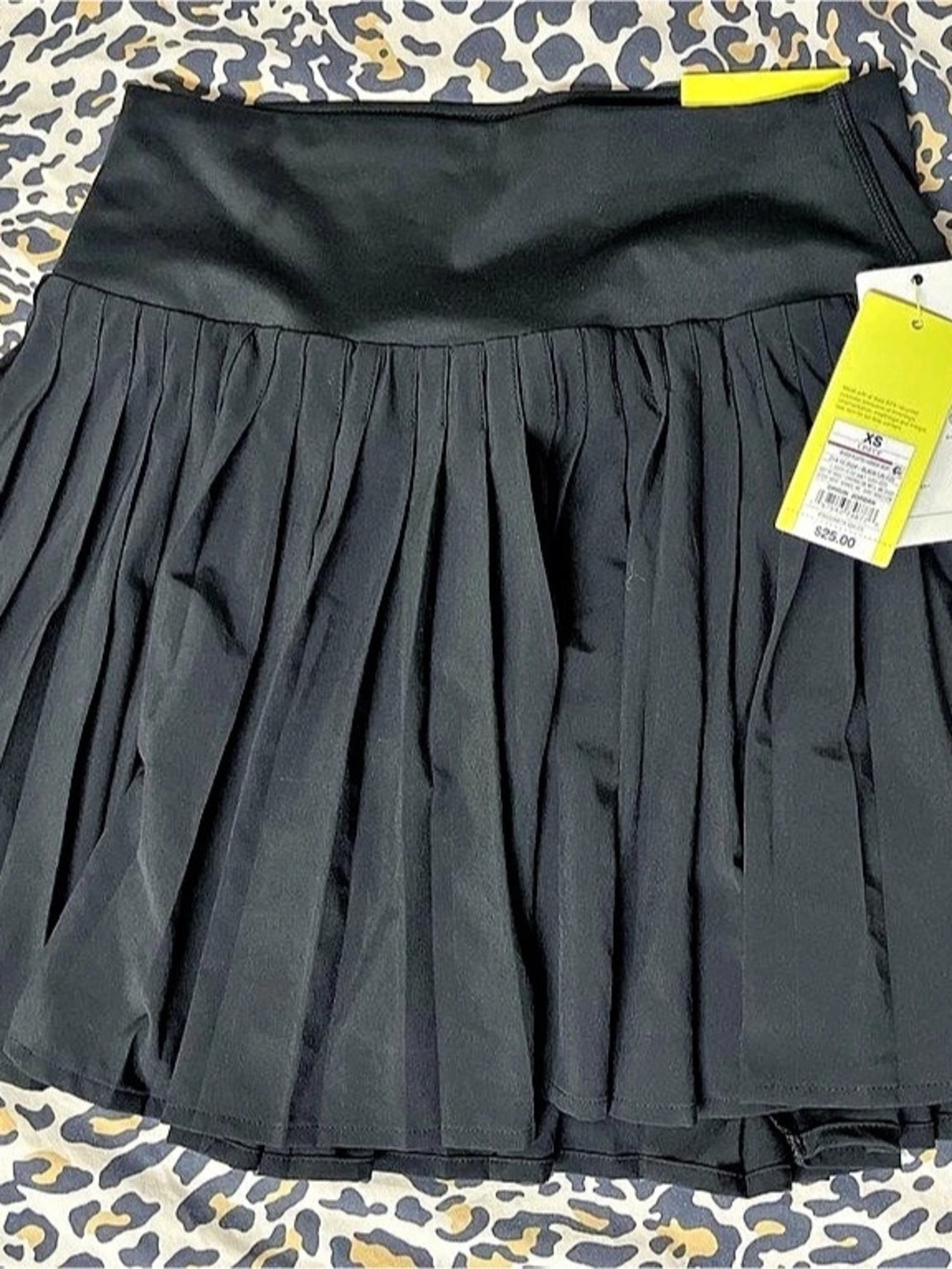 All in Motion Pleated Skirt Black Size XS NWT